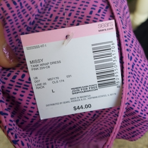 Simply Styled Orchid Stretch Wrap Midi Dress NWT - Picture 7 of 7